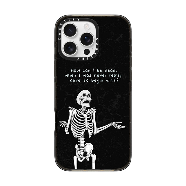 Tommy Devoid x CASETiFY iPhone 16 Pro Max ケース Street Art,Surrealism ブラック インパクトケース Riddle Me That Back to School Tommy Devoid x CASETiFY iPhone 16 Pro Max ケース Street Art,Surrealism ブラック インパクトケース Riddle Me That Back to School