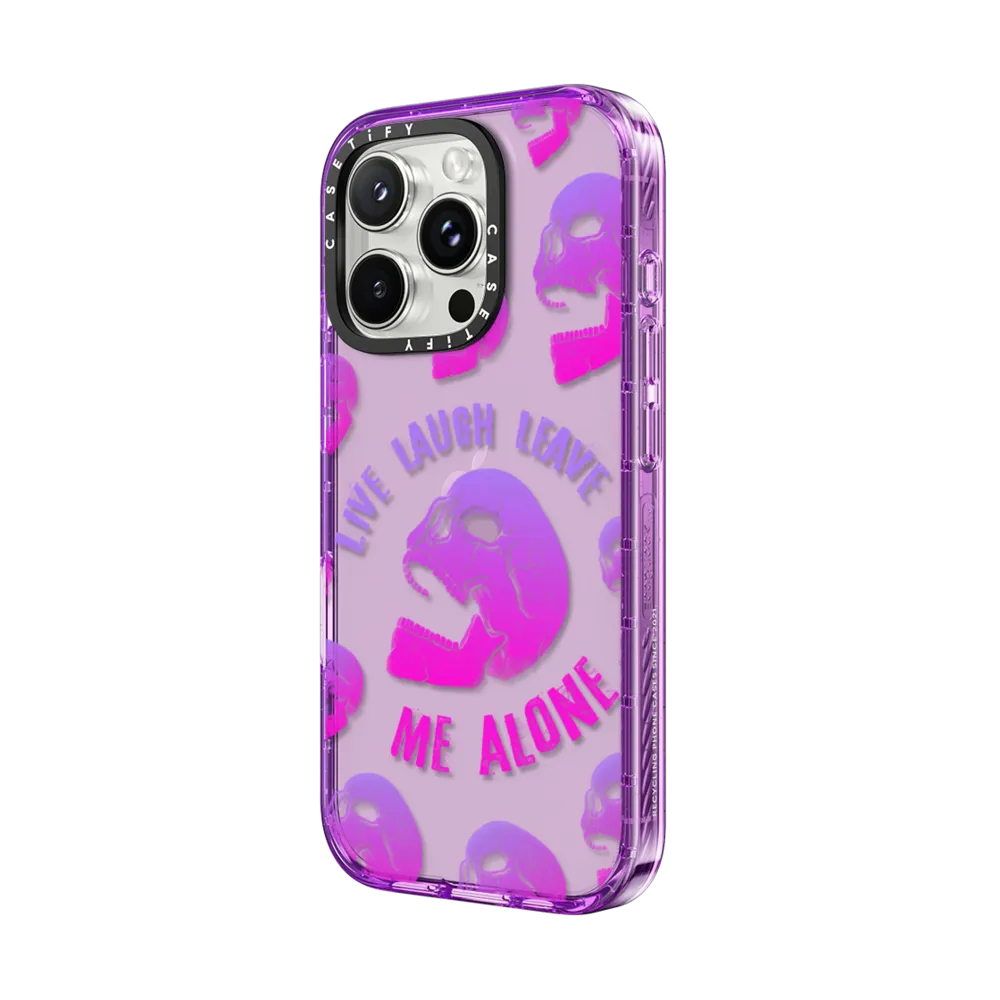 Impact iPhone 16 Pro Max Case - Live Laugh Leave - Pink