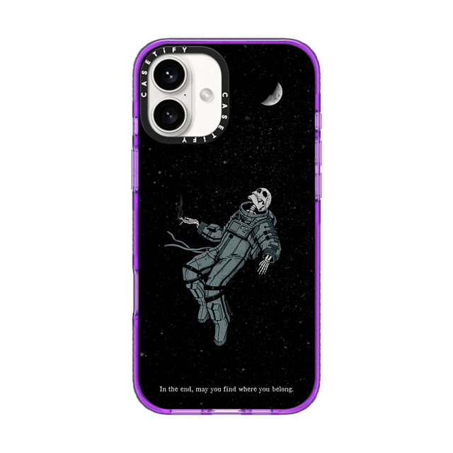 Tommy Devoid x CASETiFY iPhone 16 Plus ケース パープル インパクトケース MagSafe対応 Somehow, Someday