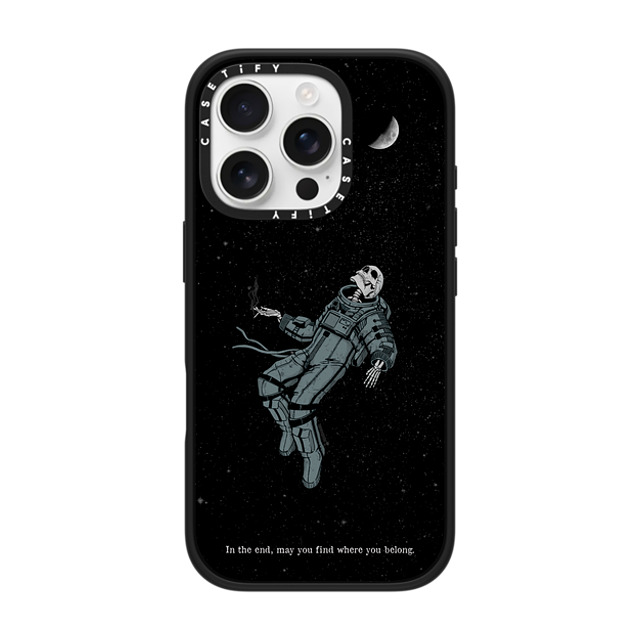 Tommy Devoid x CASETiFY iPhone 16 Pro ケース マットブラック インパクトケース MagSafe対応 Somehow, Someday