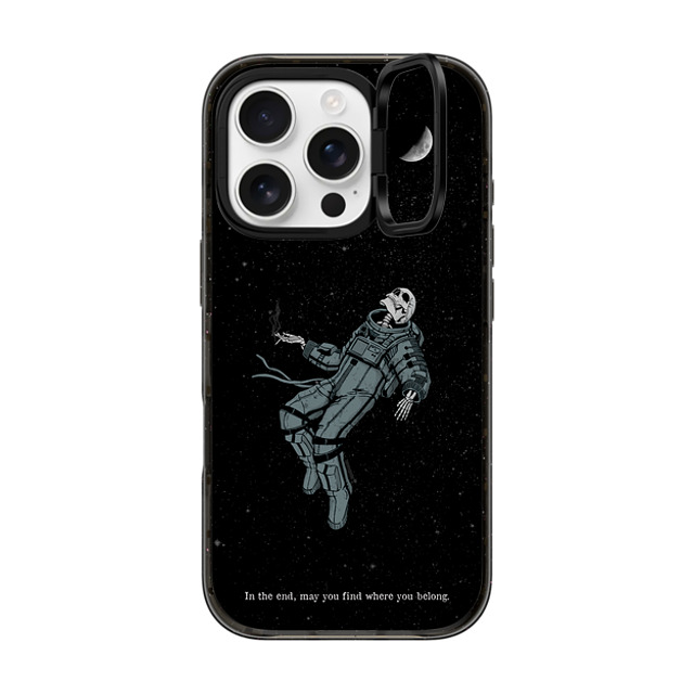 Tommy Devoid x CASETiFY iPhone 16 Pro ケース ブラック インパクトリングスタンドケース MagSafe対応 Somehow, Someday