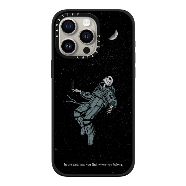 Tommy Devoid x CASETiFY iPhone 15 Pro Max ケース マットブラック インパクトケース MagSafe対応 Somehow, Someday