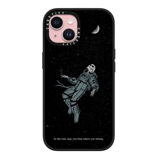 Tommy Devoid x CASETiFY iPhone 15 ケース マットブラック インパクトケース MagSafe対応 Somehow, Someday