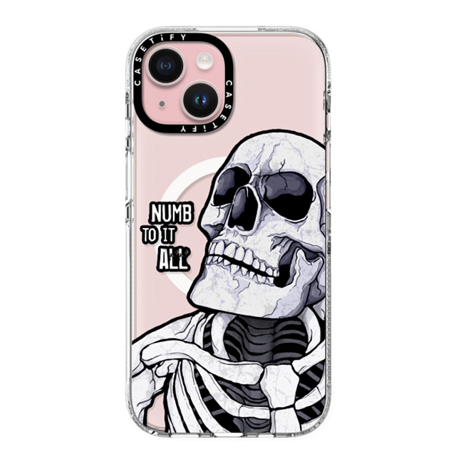 Tommy Devoid x CASETiFY iPhone 15 Case Street Art,Surrealism Clear Clear Case MagSafe Compatible Numb To It All Mother's Day Tommy Devoid x CASETiFY iPhone 15 Case Street Art,Surrealism Clear Clear Case MagSafe Compatible Numb To It All Mother's Day