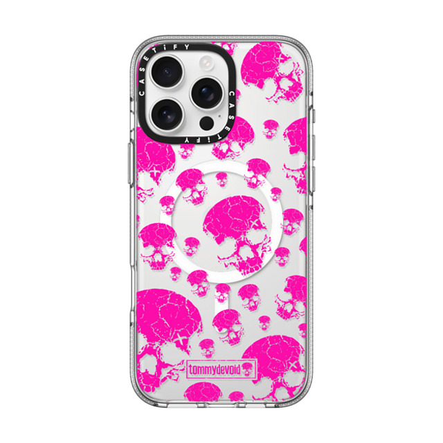 Tommy Devoid x CASETiFY iPhone 16 Pro Max ケース Skull,Pattern クリア クリア ケース MagSafe対応 Rest in Pink Father's Day Tommy Devoid x CASETiFY iPhone 16 Pro Max ケース Skull,Pattern クリア クリア ケース MagSafe対応 Rest in Pink Father's Day