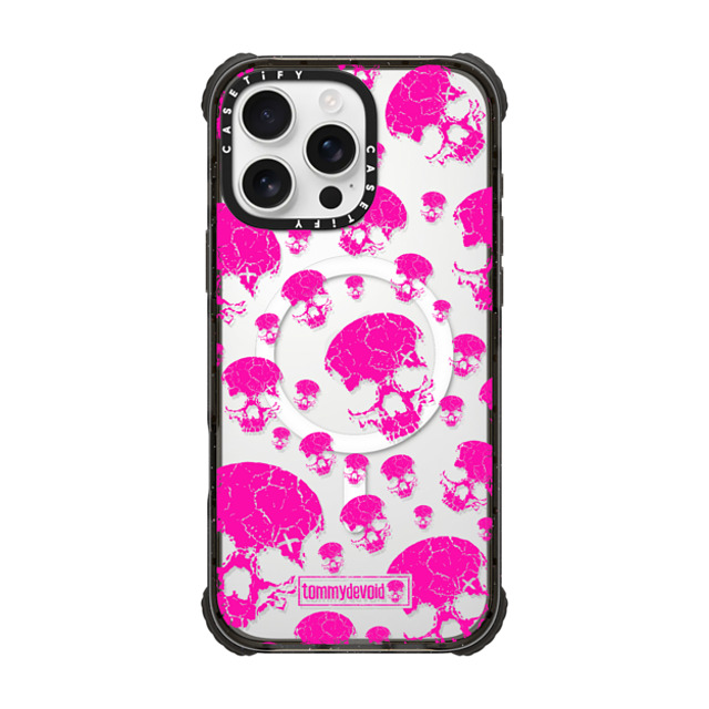 Tommy Devoid x CASETiFY iPhone 16 Pro Max ケース Skull,Pattern ブラック ウルトラ インパクトケース MagSafe 対応 Rest in Pink Father's Day Tommy Devoid x CASETiFY iPhone 16 Pro Max ケース Skull,Pattern ブラック ウルトラ インパクトケース MagSafe 対応 Rest in Pink Father's Day