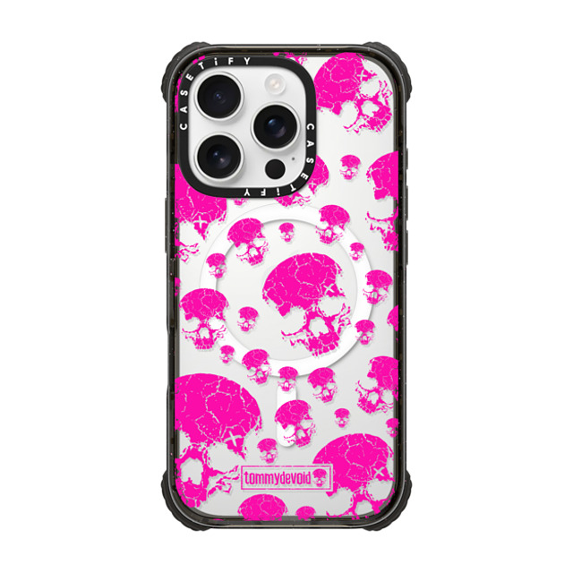 Tommy Devoid x CASETiFY iPhone 16 Pro Case Skull,Pattern Black ウルトラ インパクトケース MagSafe 対応 Rest in Pink Father's Day Tommy Devoid x CASETiFY iPhone 16 Pro Case Skull,Pattern Black ウルトラ インパクトケース MagSafe 対応 Rest in Pink Father's Day
