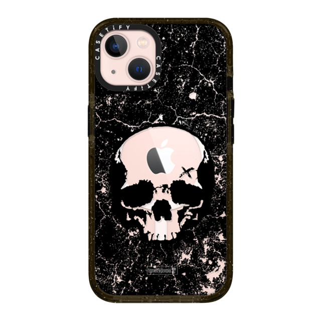 Tommy Devoid x CASETiFY iPhone 13 ケース ブラック インパクトケース MagSafe対応 Definitely Distressed