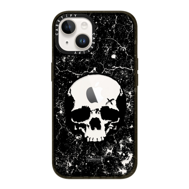 Tommy Devoid x CASETiFY iPhone 14 ケース ブラック インパクトケース Definitely Distressed