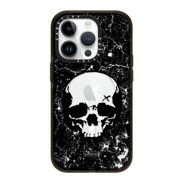 Tommy Devoid x CASETiFY iPhone 14 Pro ケース ブラック インパクトケース MagSafe対応 Definitely Distressed