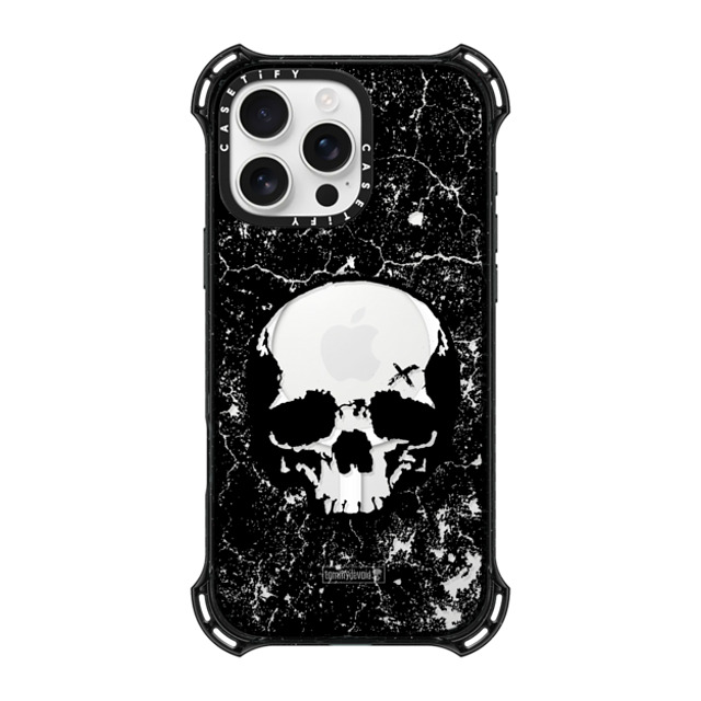 Tommy Devoid x CASETiFY iPhone 16 Pro Max ケース ブラック バウンスケース Definitely Distressed