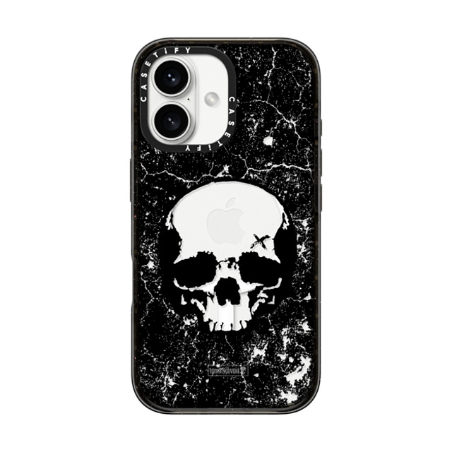 Tommy Devoid x CASETiFY iPhone 16 ケース ブラック インパクトケース MagSafe対応 Definitely Distressed