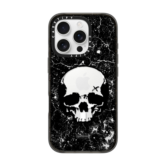 Tommy Devoid x CASETiFY iPhone 16 Pro ケース ブラック インパクトケース MagSafe対応 Definitely Distressed