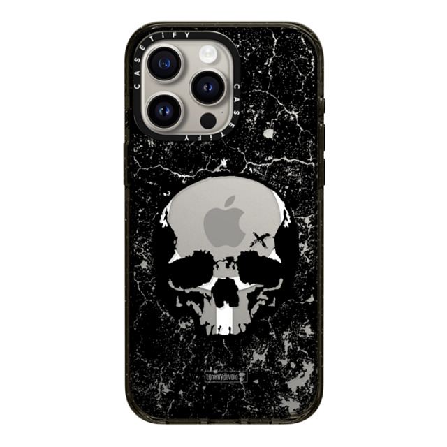 Tommy Devoid x CASETiFY iPhone 15 Pro Max ケース ブラック インパクトケース MagSafe対応 Definitely Distressed