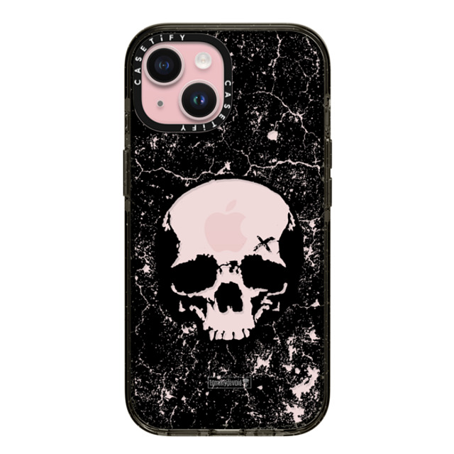 Tommy Devoid x CASETiFY iPhone 15 ケース ブラック インパクトケース Definitely Distressed