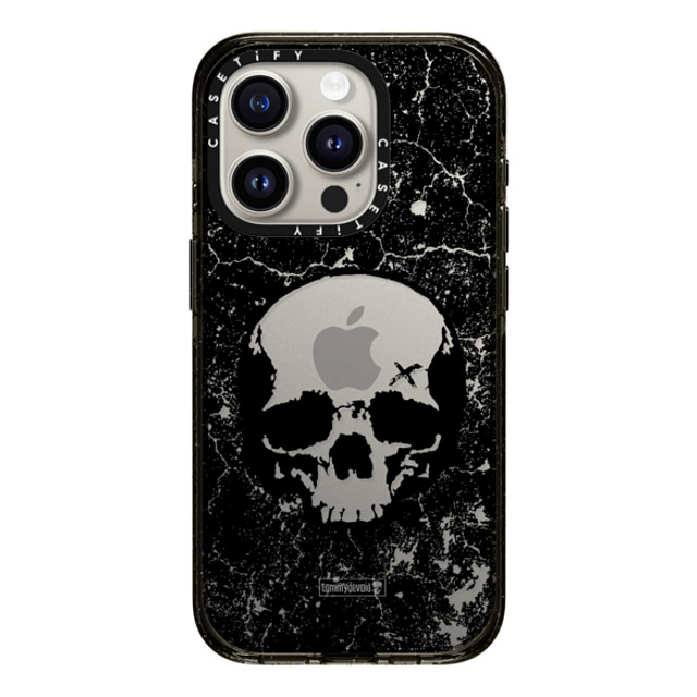 Tommy Devoid x CASETiFY iPhone 15 Pro ケース ブラック インパクトケース Definitely Distressed