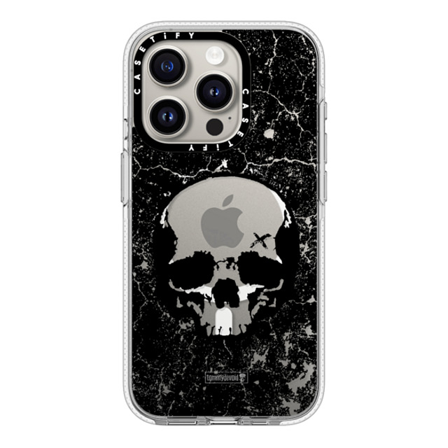 Tommy Devoid x CASETiFY iPhone 15 Pro ケース クリア クリア ケース MagSafe対応 Definitely Distressed