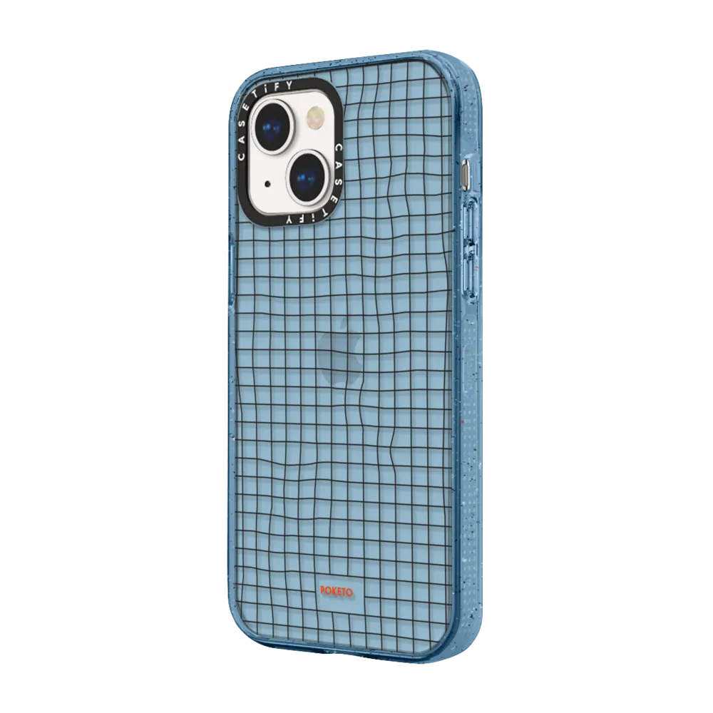 Impact iPhone 13 Mini Case - Wavy Grid by Poketo