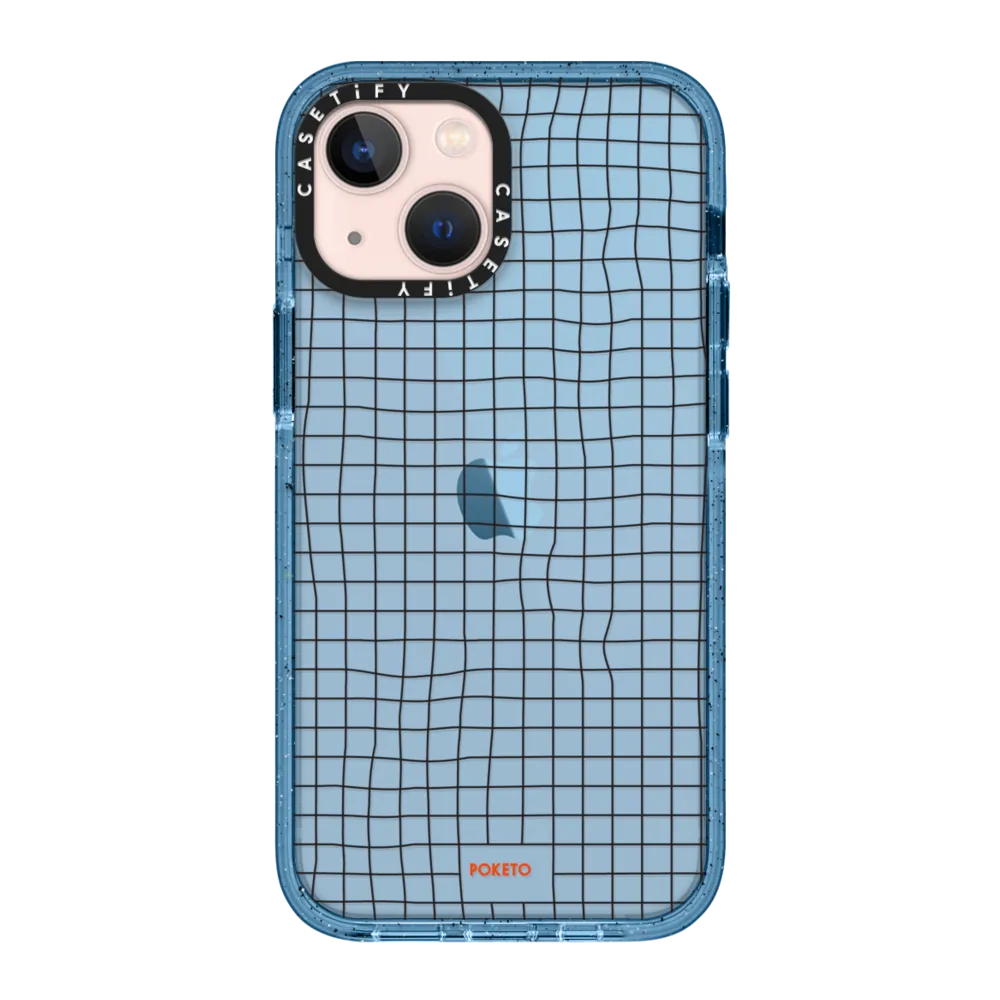 Impact iPhone 13 Mini Case - Wavy Grid by Poketo