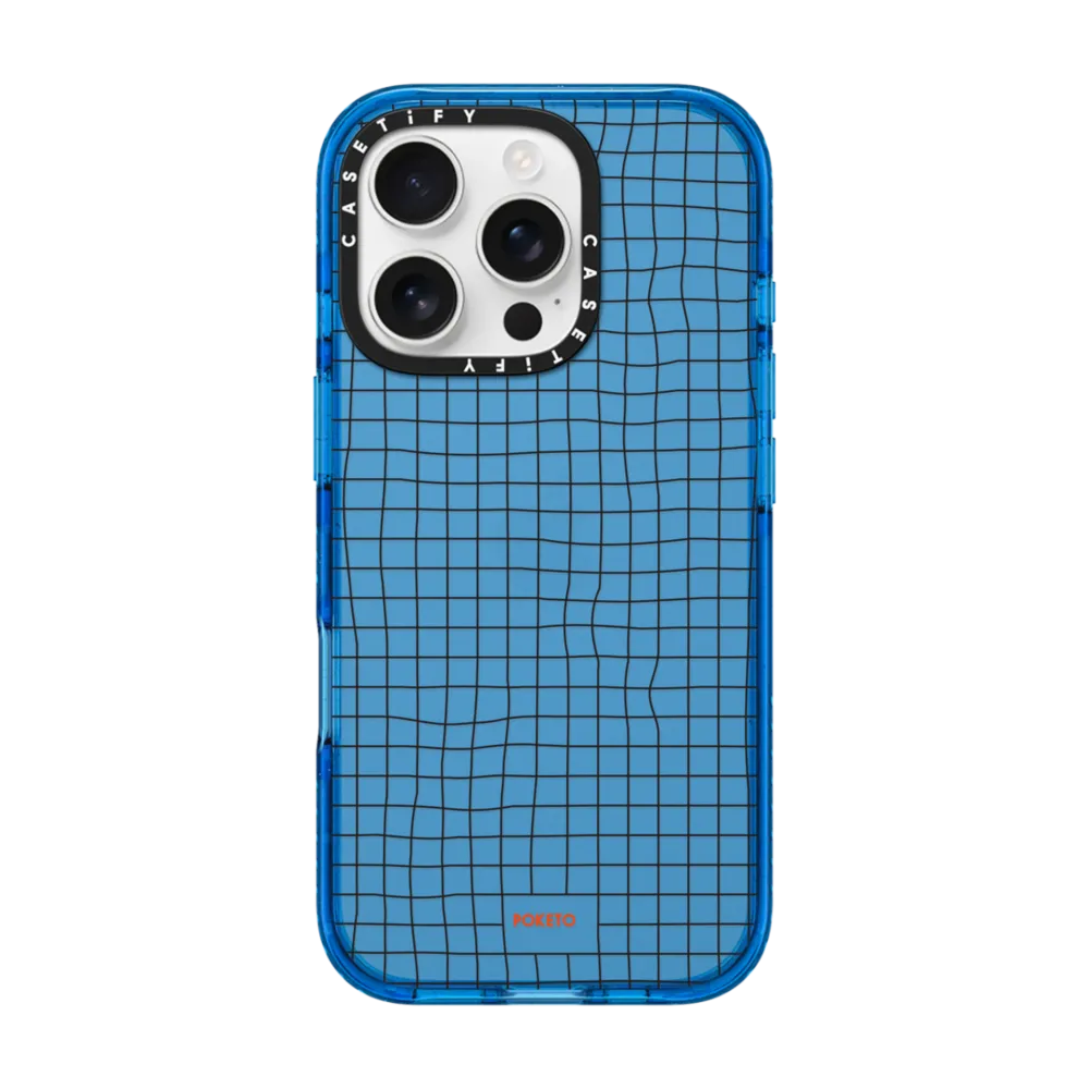 Impact iPhone 16 Pro Case - Wavy Grid by Poketo