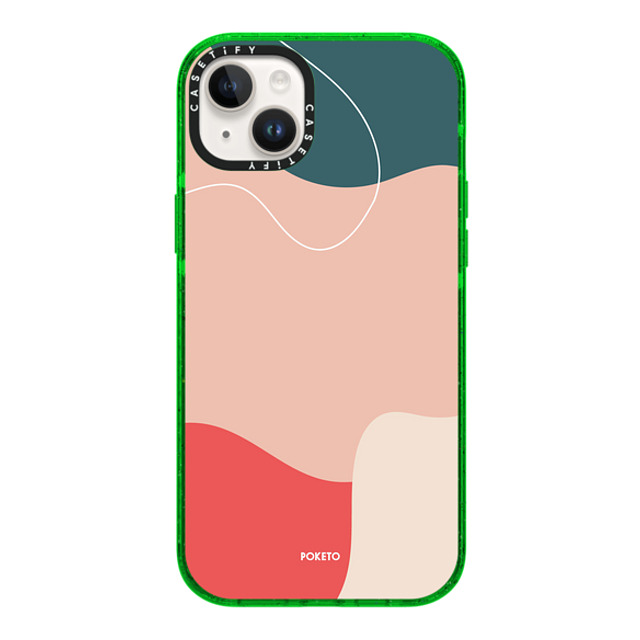 Poketo x CASETiFY iPhone 14 Plus Case グリーン Impact Case MagSafe Compatible CORAL REEF BY POKETO Poketo x CASETiFY iPhone 14 Plus Case グリーン Impact Case MagSafe Compatible CORAL REEF BY POKETO