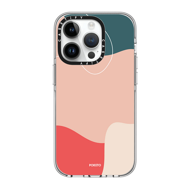 Poketo x CASETiFY iPhone 14 Pro ケース クリア クリア ケース MagSafe対応 CORAL REEF BY POKETO