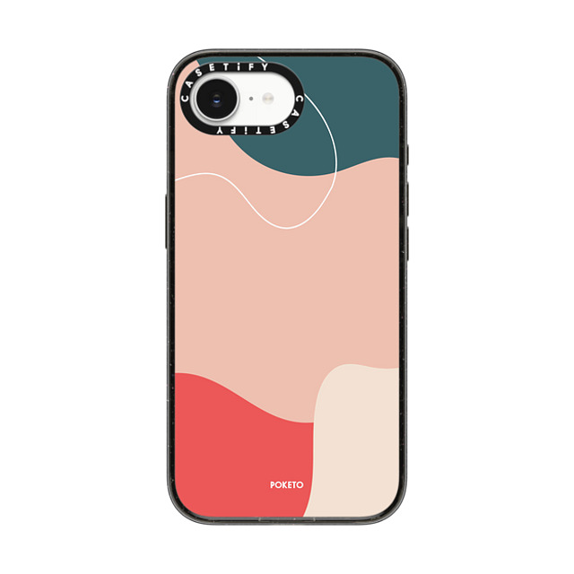 Poketo x CASETiFY iPhone 16e ケース Geometric,Abstract ブラック インパクトケース MagSafe対応 CORAL REEF BY POKETO Back to School Poketo x CASETiFY iPhone 16e ケース Geometric,Abstract ブラック インパクトケース MagSafe対応 CORAL REEF BY POKETO Back to School