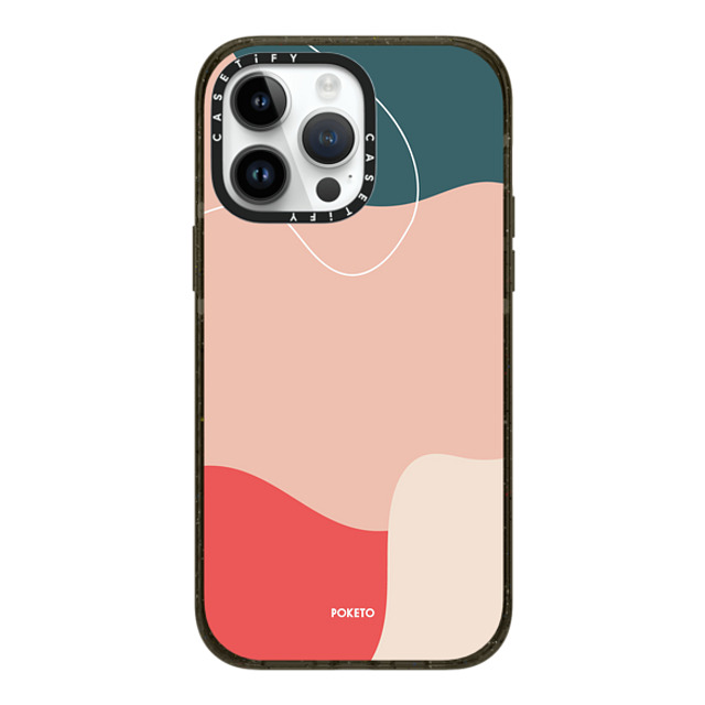 Poketo x CASETiFY iPhone 14 Pro Max ケース ブラック インパクトケース MagSafe対応 CORAL REEF BY POKETO