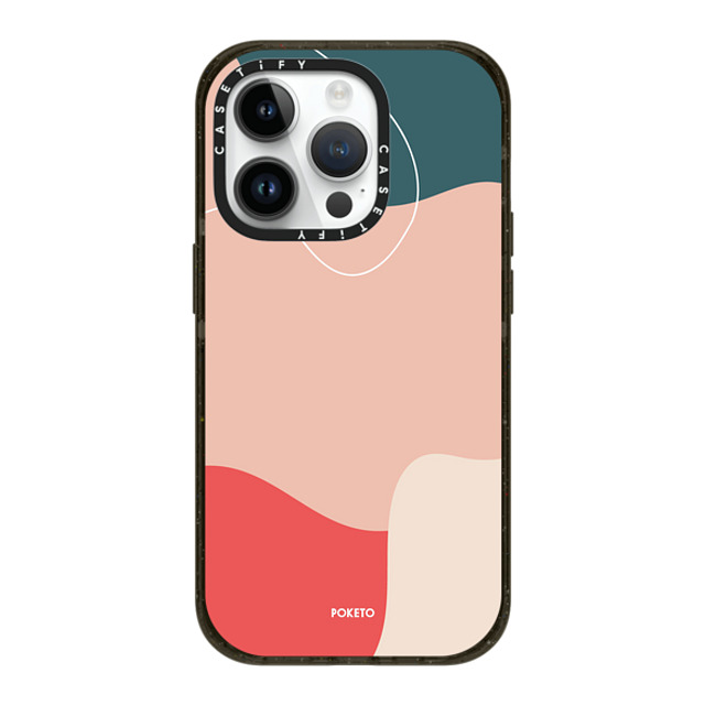 Poketo x CASETiFY iPhone 14 Pro ケース ブラック インパクトケース MagSafe対応 CORAL REEF BY POKETO