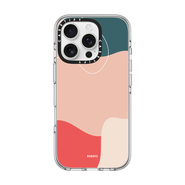 Poketo x CASETiFY iPhone 16 Pro ケース クリア クリア ケース MagSafe対応 CORAL REEF BY POKETO