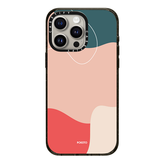 Poketo x CASETiFY iPhone 15 Pro Max ケース ブラック インパクトケース MagSafe対応 CORAL REEF BY POKETO