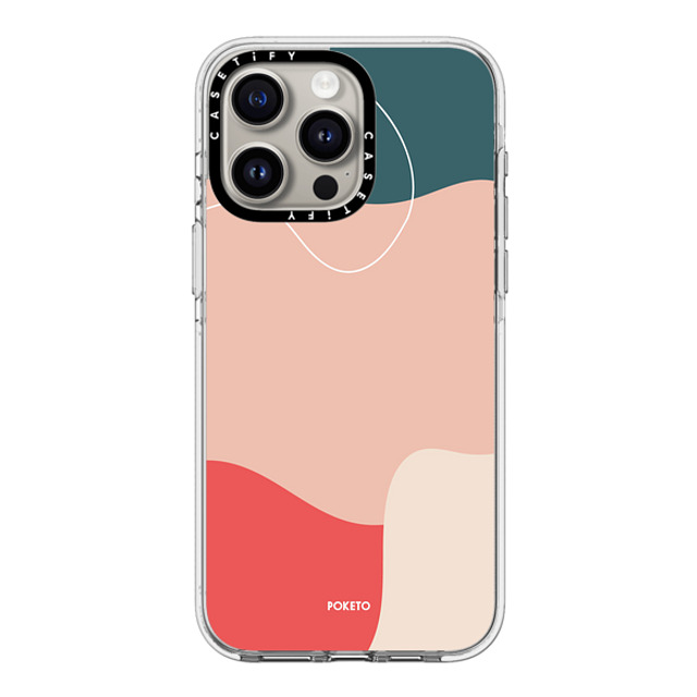 Poketo x CASETiFY iPhone 15 Pro Max ケース クリア クリア ケース MagSafe対応 CORAL REEF BY POKETO