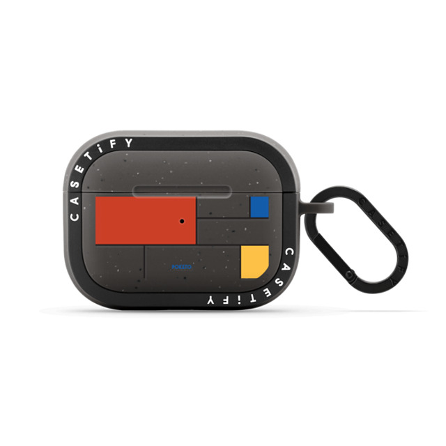 Poketo x CASETiFY AirPods Pro 2 Checkered,Geometric Matte Charcoal バウンス ケース Mondrianesque by Poketo Father's Day Poketo x CASETiFY AirPods Pro 2 Checkered,Geometric Matte Charcoal バウンス ケース Mondrianesque by Poketo Father's Day