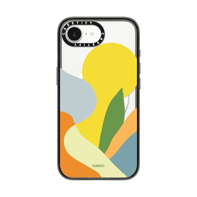 Poketo x CASETiFY iPhone 16e Case Geometric,Abstract Black Impact Case MagSafe Compatible Sunrise by Poketo Back to School Poketo x CASETiFY iPhone 16e Case Geometric,Abstract Black Impact Case MagSafe Compatible Sunrise by Poketo Back to School