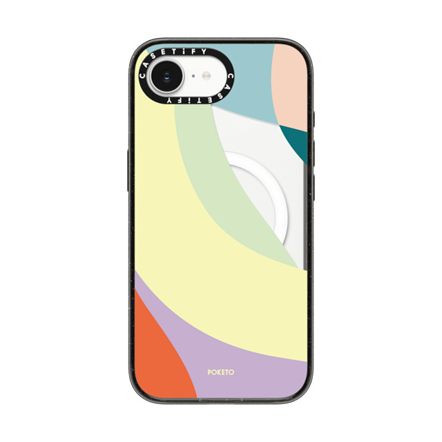 Poketo x CASETiFY iPhone 16e ケース Geometric,Abstract ブラック インパクトケース MagSafe対応 Ripple by Poketo Back to School Poketo x CASETiFY iPhone 16e ケース Geometric,Abstract ブラック インパクトケース MagSafe対応 Ripple by Poketo Back to School