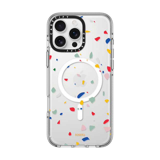 Poketo x CASETiFY iPhone 16 Pro Max ケース Geometric,Abstract クリア クリア ケース MagSafe対応 Colorful Granite by Poketo Father's Day Poketo x CASETiFY iPhone 16 Pro Max ケース Geometric,Abstract クリア クリア ケース MagSafe対応 Colorful Granite by Poketo Father's Day