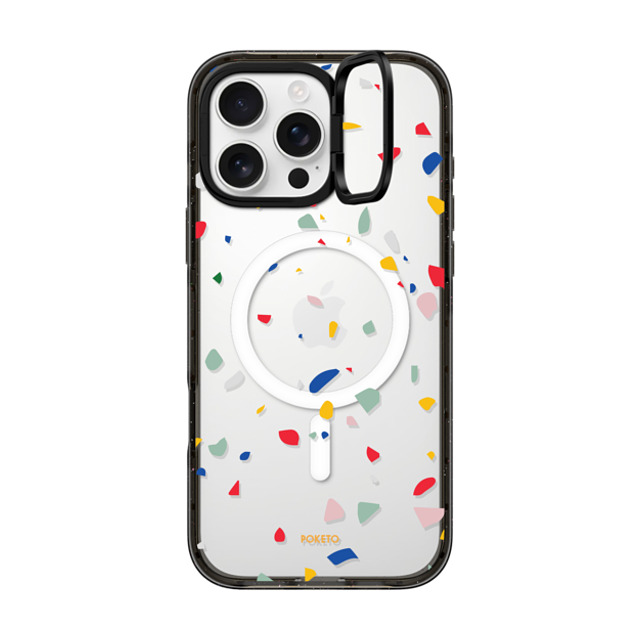 Poketo x CASETiFY iPhone 16 Pro Max ケース Geometric,Abstract ブラック インパクトリングスタンドケース MagSafe対応 Colorful Granite by Poketo Father's Day Poketo x CASETiFY iPhone 16 Pro Max ケース Geometric,Abstract ブラック インパクトリングスタンドケース MagSafe対応 Colorful Granite by Poketo Father's Day