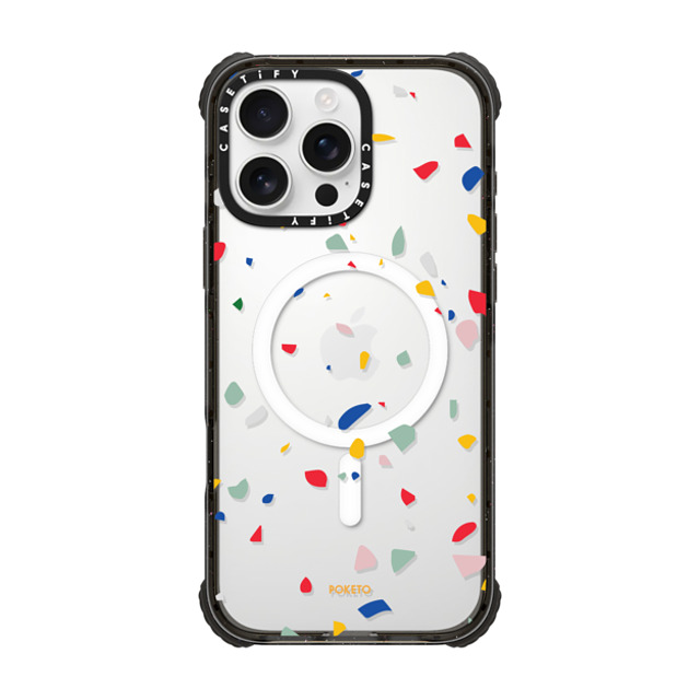 Poketo x CASETiFY iPhone 16 Pro Max ケース Geometric,Abstract ブラック ウルトラ インパクトケース MagSafe 対応 Colorful Granite by Poketo Father's Day Poketo x CASETiFY iPhone 16 Pro Max ケース Geometric,Abstract ブラック ウルトラ インパクトケース MagSafe 対応 Colorful Granite by Poketo Father's Day