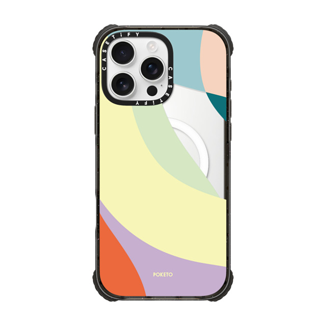 Poketo x CASETiFY iPhone 16 Pro Max ケース Geometric,Abstract ブラック ウルトラ インパクトケース MagSafe 対応 Ripple by Poketo Father's Day Poketo x CASETiFY iPhone 16 Pro Max ケース Geometric,Abstract ブラック ウルトラ インパクトケース MagSafe 対応 Ripple by Poketo Father's Day