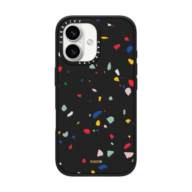Poketo x CASETiFY iPhone 16 ケース Geometric,Abstract マットブラック インパクトケース MagSafe対応 Colorful Granite by Poketo Father's Day Poketo x CASETiFY iPhone 16 ケース Geometric,Abstract マットブラック インパクトケース MagSafe対応 Colorful Granite by Poketo Father's Day