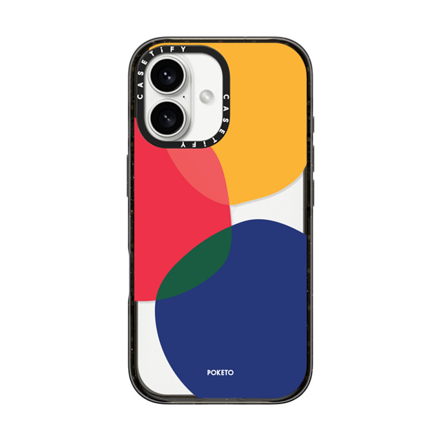 Poketo x CASETiFY iPhone 16 Case Geometric,Abstract Black インパクトケース Blots by Poketo Mother's Day Poketo x CASETiFY iPhone 16 Case Geometric,Abstract Black インパクトケース Blots by Poketo Mother's Day