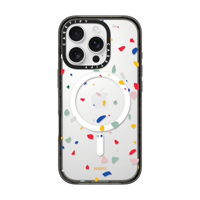 Poketo x CASETiFY iPhone 16 Pro Case Geometric,Abstract Black Impact Case MagSafe Compatible Colorful Granite by Poketo Father's Day Poketo x CASETiFY iPhone 16 Pro Case Geometric,Abstract Black Impact Case MagSafe Compatible Colorful Granite by Poketo Father's Day