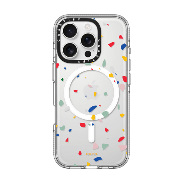 Poketo x CASETiFY iPhone 16 Pro Case Geometric,Abstract Clear Clear Case MagSafe Compatible Colorful Granite by Poketo Father's Day Poketo x CASETiFY iPhone 16 Pro Case Geometric,Abstract Clear Clear Case MagSafe Compatible Colorful Granite by Poketo Father's Day