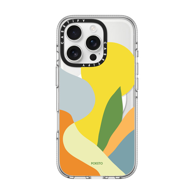 Poketo x CASETiFY iPhone 16 Pro Case Geometric,Abstract Clear Clear Case MagSafe Compatible Sunrise by Poketo Mother's Day Poketo x CASETiFY iPhone 16 Pro Case Geometric,Abstract Clear Clear Case MagSafe Compatible Sunrise by Poketo Mother's Day
