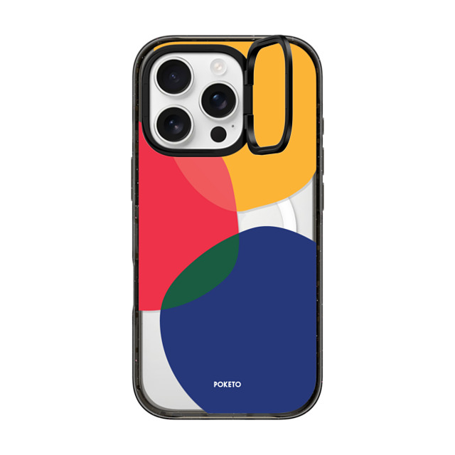 Poketo x CASETiFY iPhone 16 Pro ケース Geometric,Abstract ブラック インパクトリングスタンドケース MagSafe対応 Blots by Poketo Father's Day Poketo x CASETiFY iPhone 16 Pro ケース Geometric,Abstract ブラック インパクトリングスタンドケース MagSafe対応 Blots by Poketo Father's Day