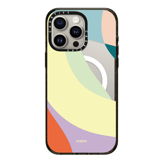 Poketo x CASETiFY iPhone 15 Pro Max Case Geometric,Abstract Black Impact Case MagSafe Compatible Ripple by Poketo Back to School Poketo x CASETiFY iPhone 15 Pro Max Case Geometric,Abstract Black Impact Case MagSafe Compatible Ripple by Poketo Back to School