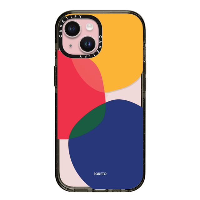 Poketo x CASETiFY iPhone 15 Case Geometric,Abstract ブラック インパクトケース Blots by Poketo Mother's Day Poketo x CASETiFY iPhone 15 Case Geometric,Abstract ブラック インパクトケース Blots by Poketo Mother's Day