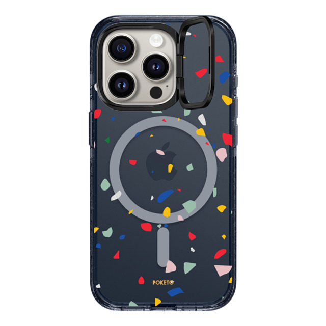 Poketo x CASETiFY iPhone 15 Pro Case Classic Blue インパクトリングスタンドケース MagSafe対応 Colorful Granite by Poketo Poketo x CASETiFY iPhone 15 Pro Case Classic Blue インパクトリングスタンドケース MagSafe対応 Colorful Granite by Poketo
