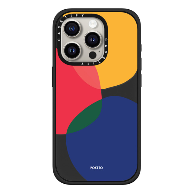 Poketo x CASETiFY iPhone 15 Pro Case Geometric,Abstract マットブラック インパクトケース MagSafe対応 Blots by Poketo Mother's Day Poketo x CASETiFY iPhone 15 Pro Case Geometric,Abstract マットブラック インパクトケース MagSafe対応 Blots by Poketo Mother's Day