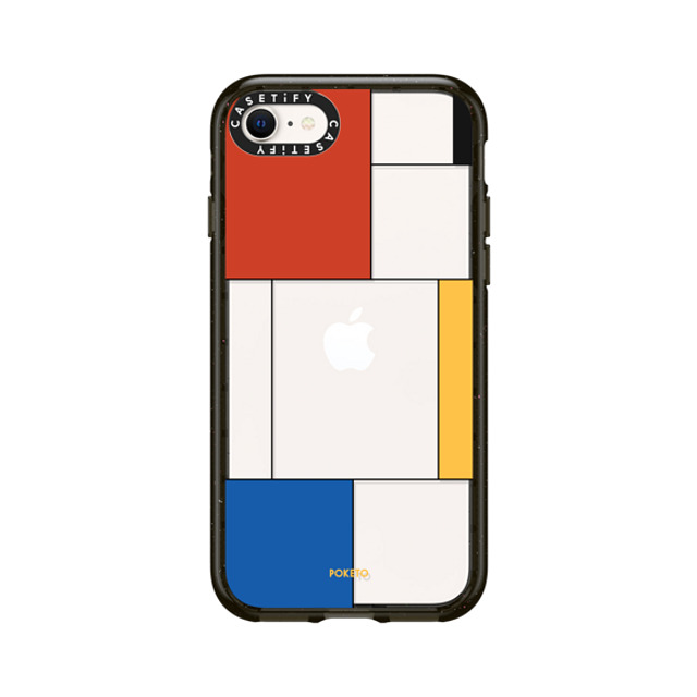 Poketo x CASETiFY iPhone SE (2022) Case Checkered,Geometric Black Impact Case Mondrianesque by Poketo Back to School Poketo x CASETiFY iPhone SE (2022) Case Checkered,Geometric Black Impact Case Mondrianesque by Poketo Back to School